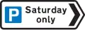 Direction to a parking place available only on the day specified
