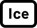 Plate used with "ice". may be varied to "snowdrifts"