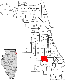 Location within the city of Chicago
