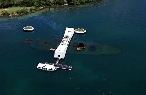 USS Arizona Memorial in 2002