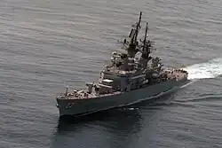 Small missile-armed surface warship.