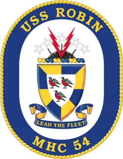 Crest of USS Robin (MHC-54)