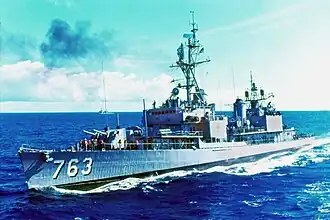 Destroyer USS William C. Lawe (DD-763)