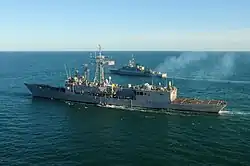 With USS Klakring during Southern Seas 2010