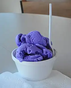 Ube macapuno ice cream in Hawaii