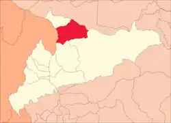 Location of Jircan in the Huamalíes Province