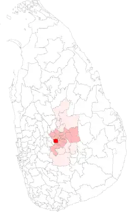 Location of Udunuwara