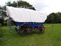 photo of wagon in a field