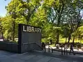 Library main entrance.
