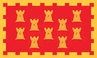 Flag of Greater Manchester (unofficial), England, United Kingdom