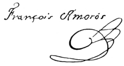 Unterschrift Francisco Amorós (1770–1848)