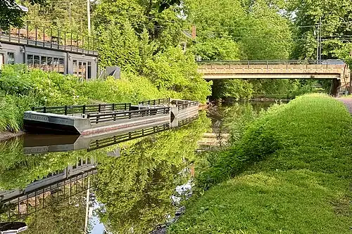 The Delaware Canal by the Upper York Road Bridge