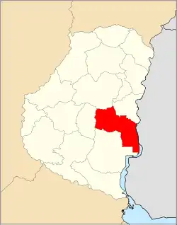 Location of Uruguay Department within Entre Ríos Province
