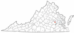 Location of Bensley, Virginia