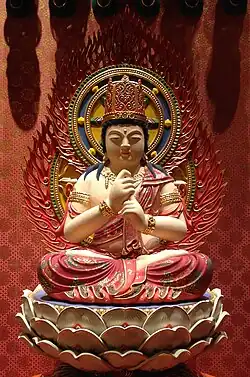 Vairocana at Buddha Tooth Relic Temple and Museum, Chinatown, Singapore.