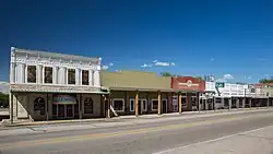 Texas State Highway 6 in Downtown Valley Mills, April 2020