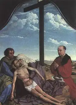 Rogier van der Weyden, Museo del Prado, Madrid, with Saint John and a donor, c. 1440-1450