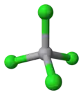 3D model of the vanadium tetrachloride molecule