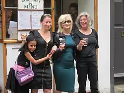 Vanessa Garrett (right) on the last day