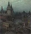 Voskresensky Bridge. By Apollinary Vasnetsov. Away see Troitsky Bridge