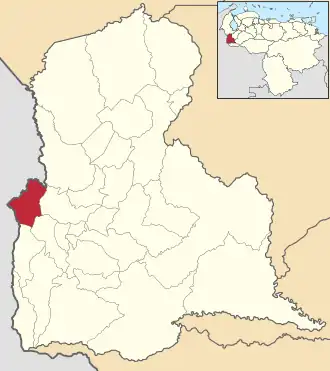Location in Táchira