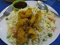 Nasi goreng seafood in Sandakan, Sabah