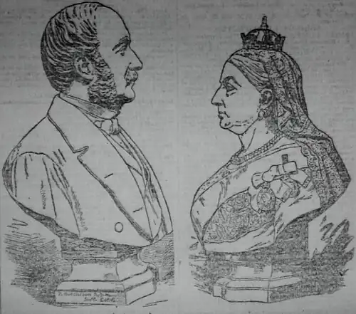 Her Majesty the Queen and her consort Prince Albert (1887)