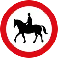 No horse riding