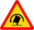 201c: Bend to the left with a danger of vehicle rollover
