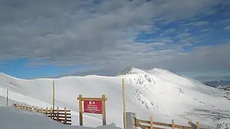 A view of Peak 5 from the top of the Kensho SuperChair on Peak 6