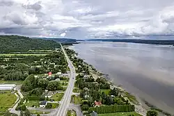 Aerial view of Saint-Fulgence
