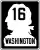 Primary State Highway 16 marker