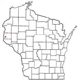 Location of Hudson (town), Wisconsin