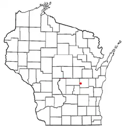Location of Delhi, Wisconsin
