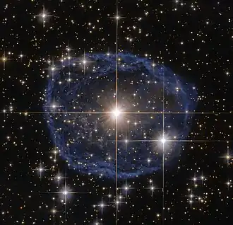 Blue bubble in Carina
