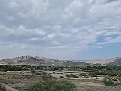 The Wadi Qor facing north at Huwailat