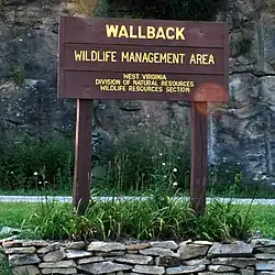 Thumbnail image of Lewis Wetzel WMA entrance sign