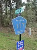 Marker for Webster Parish Road 117