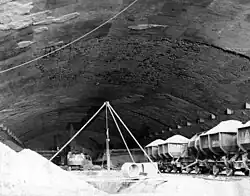 Internal view of Weingut I as it was found by the US Army in May 1945