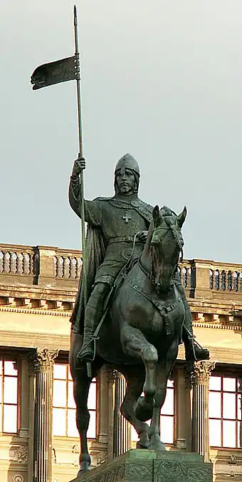 Saint Wenceslaus on Wenceslas Square