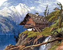 Using the same pigments as Foster, Evans ground the inks for the prints in The Poems of Oliver Goldsmith, published in 1859.[15]