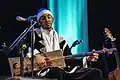 El Mehdi Nassouli from Morocco, playing the sintir at The Cross Culture Festival in Warszawa, Poland - September 2012.