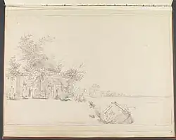 View of a Mausoleum at Rajmahal, 1781, William Hodges, Yale Center for British Art