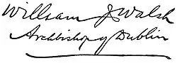 William Joseph Walsh's signature