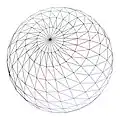 A wireframe sphere with roughly 1600 sample points.