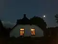 Farm Witte Hemel in moonlight