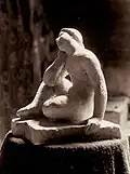 Woman sitting (plaster model, 1953).