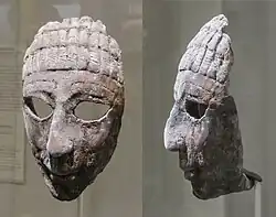 Depiction of king Den. Composite statue found within Tomb T at Umm el-Qa'ab.[1]