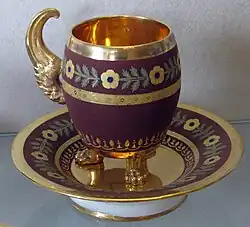 Worcester, c. 1770, an early example of a fancy Neoclassical shape