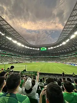 View from the southern stands ahead of a Beijing Guoan match
